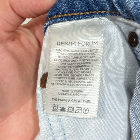 Aritzia Denim Forum The Arlo High Rise Straight 28L Women’s Size 27 - Picture 12 of 14